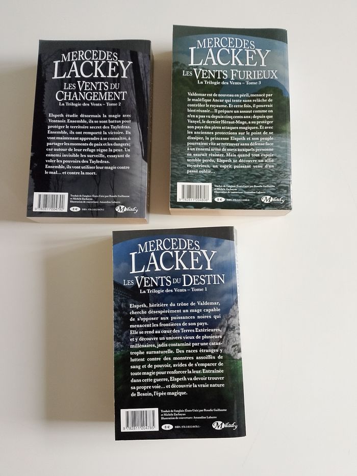 Lot mercedes lackey la trilogie de vents - photo numéro 2