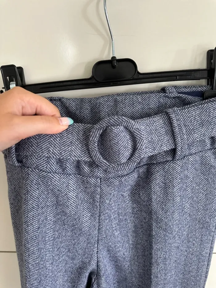 Pantalon bleu avec ceinture - neuf - photo numéro 3