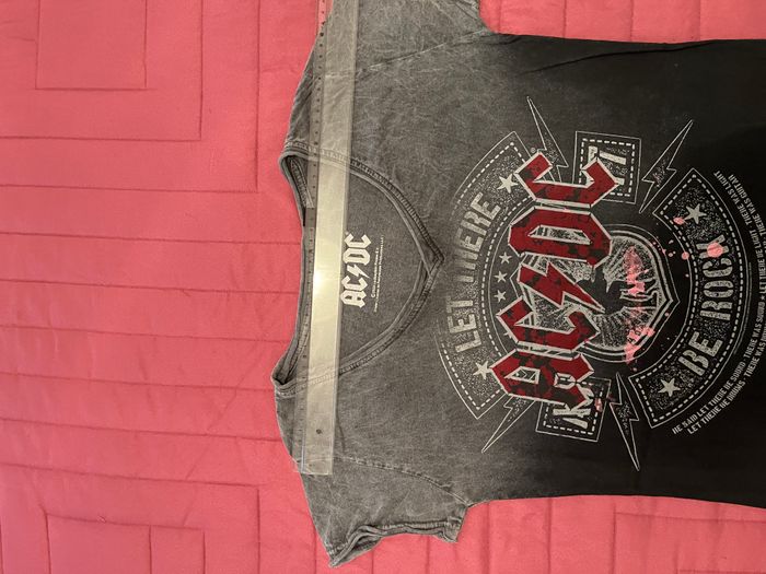 T-shirt AC/DC Let there be Rock Effet Dip-Dye - photo numéro 5