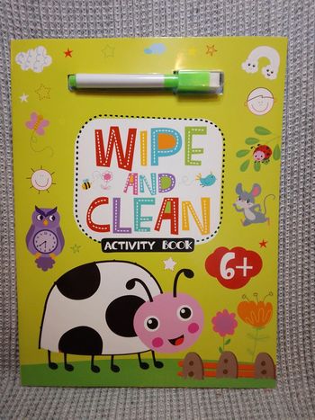 Livre ardoise activités "écrit et efface"/ 6 ans +