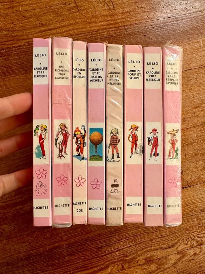 Lot exceptionnel de 8 livres Caroline bibliothèque rose Pierre Probst Lelio - photo numéro 4