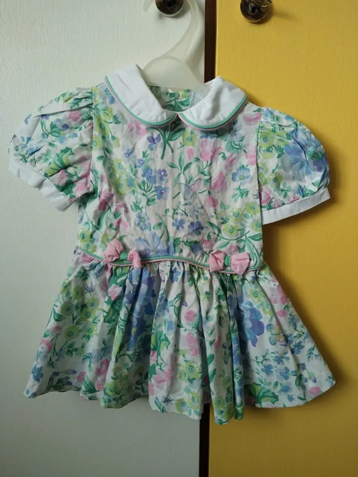 Robe dress vintage fleurs flower country cottage core