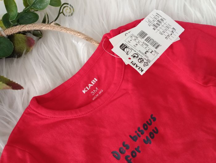 Tee shirt neuf 3 mois garçon - photo numéro 2