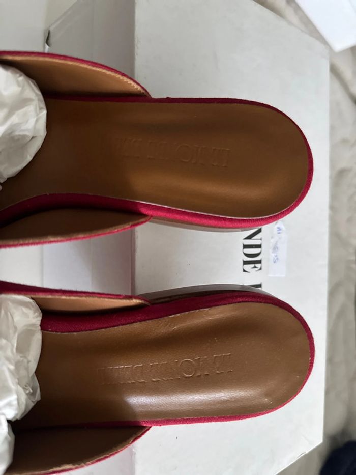Mules Femme Rouge - Le Monde Beryl - Taille 38 - Neuf - photo numéro 4