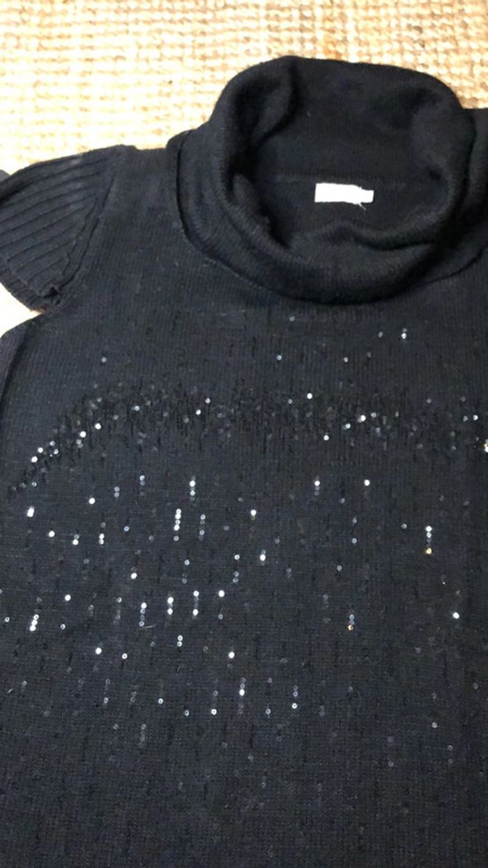 Pull sans manches avec gros col roulé - photo numéro 6