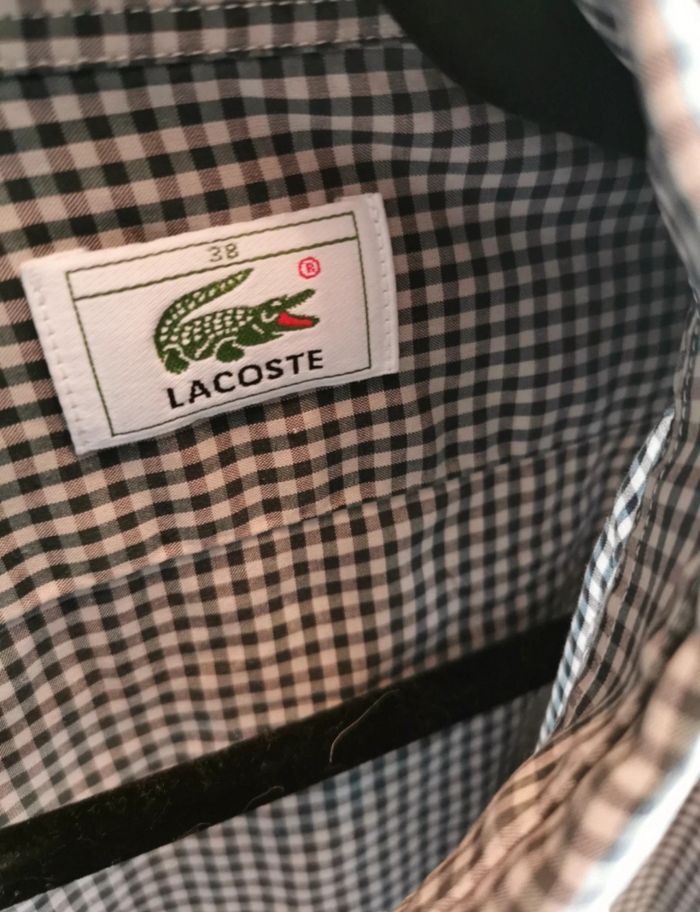 Chemise à carreaux lacoste - photo numéro 2