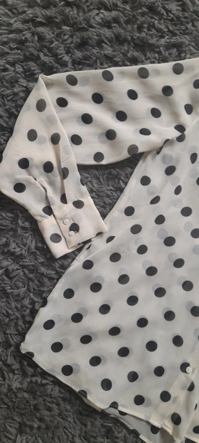 Chemise à pois Stradivarius - photo numéro 3