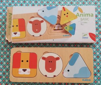 Djeco puzzle 3 niveaux anima badic