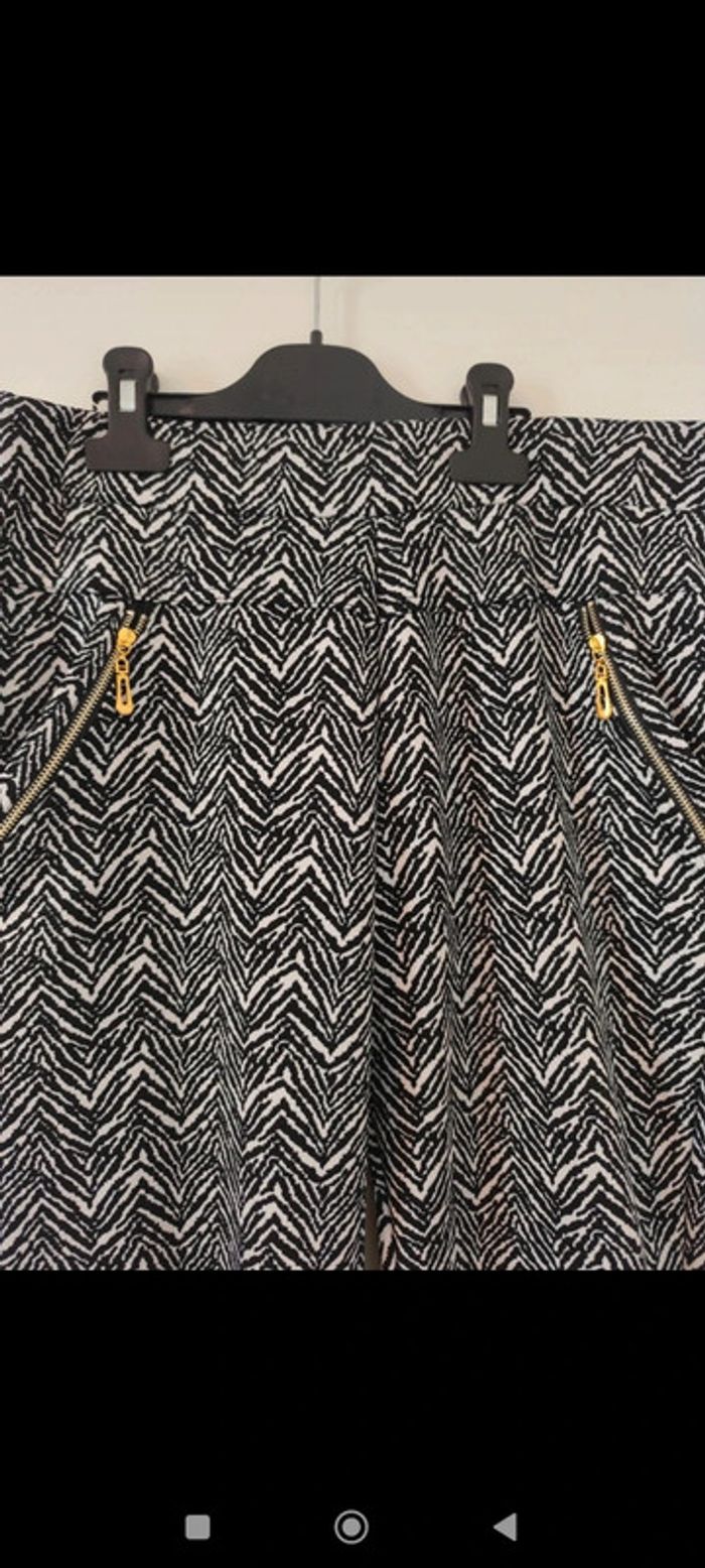 Legging zébré noir et blanc taille XL/XXL - photo numéro 3