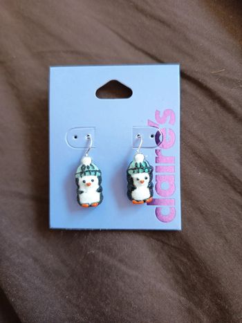 Boucles d'oreilles pingouin Claire's