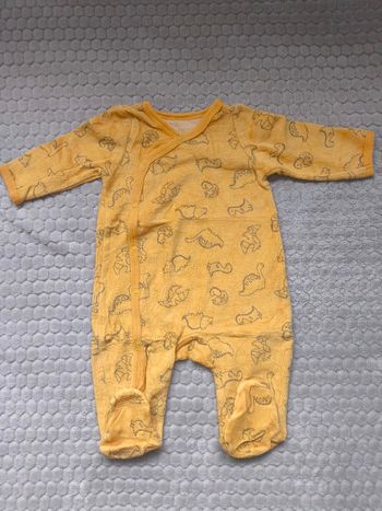 Pyjama en velours 3 mois