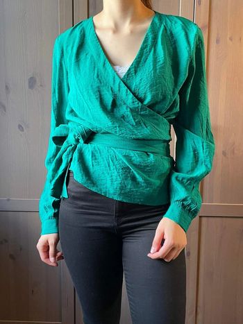 Cache-coeur Camaïeu vert