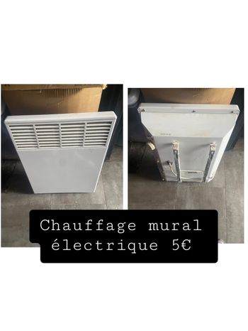 Chauffage mural avec attache à électricité
