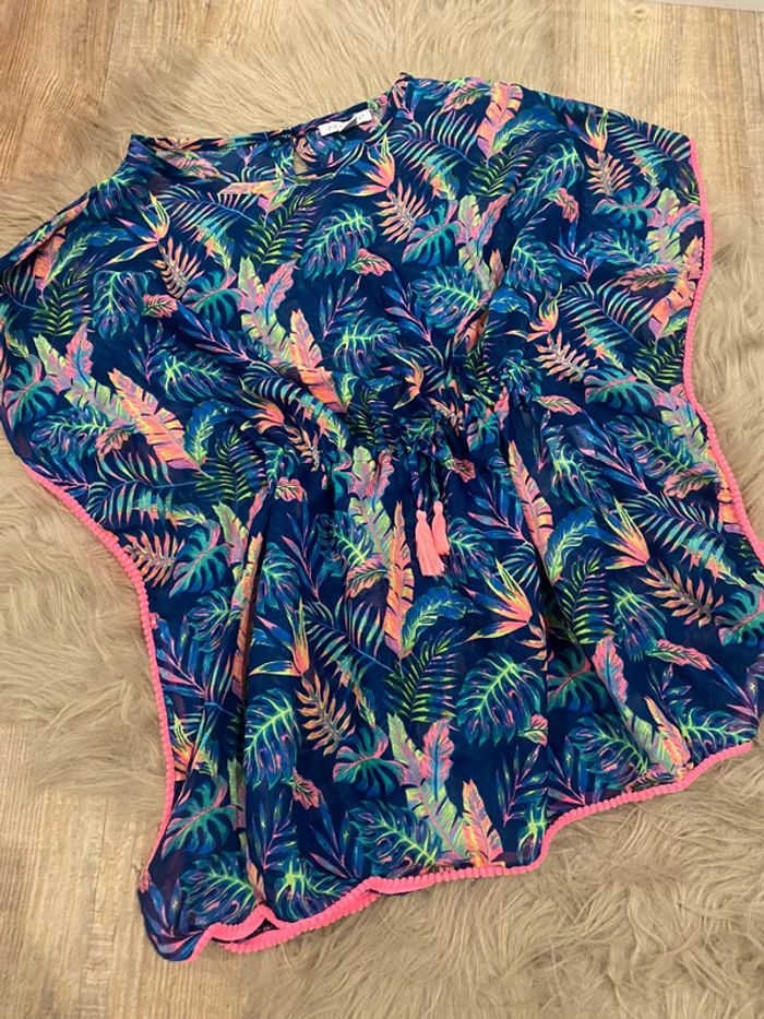 Tunique poncho colorée