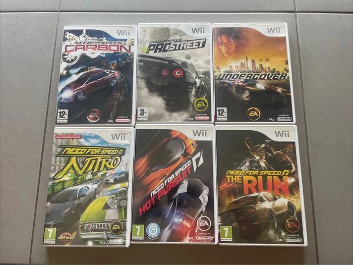Lot 6 Jeux Need For Speed Nintendo Wii FR