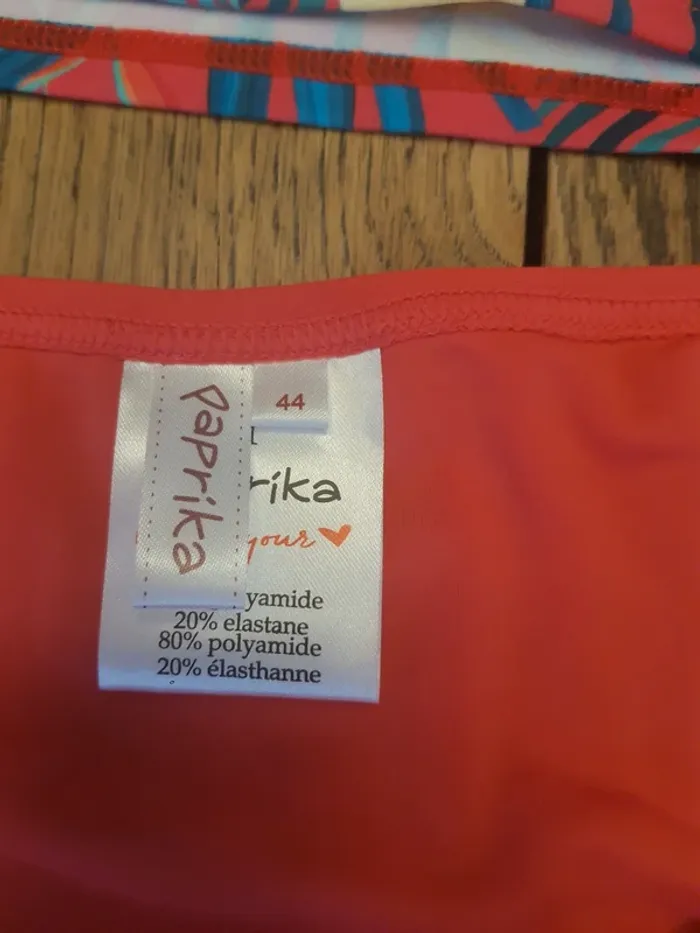 Magnifique Tankini et slip Paprika fr 44 taille 1 - photo numéro 7