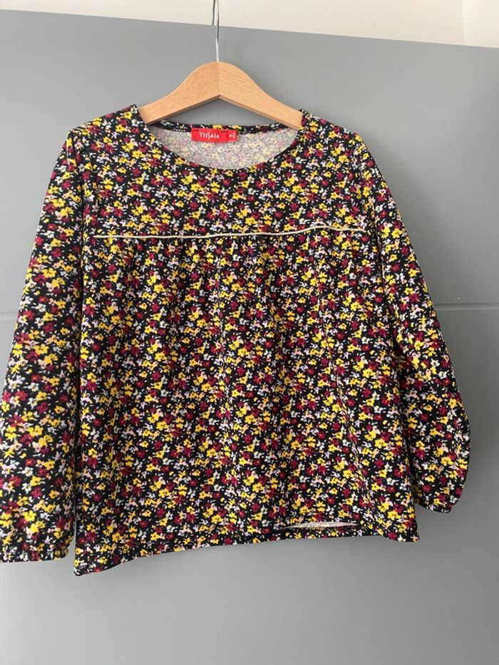 Blouse fleurie 8 ans
