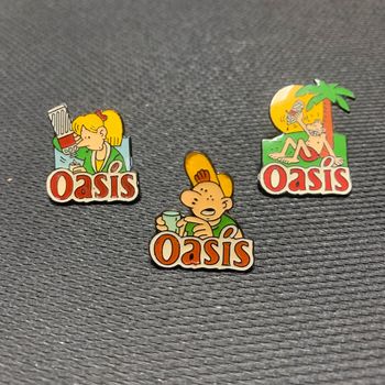 Pin’s de collection Vintage Oasis Lot de 3