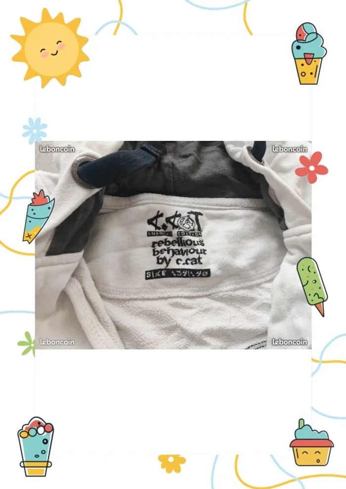 gilet zippé à capuche 10 ans - photo numéro 2