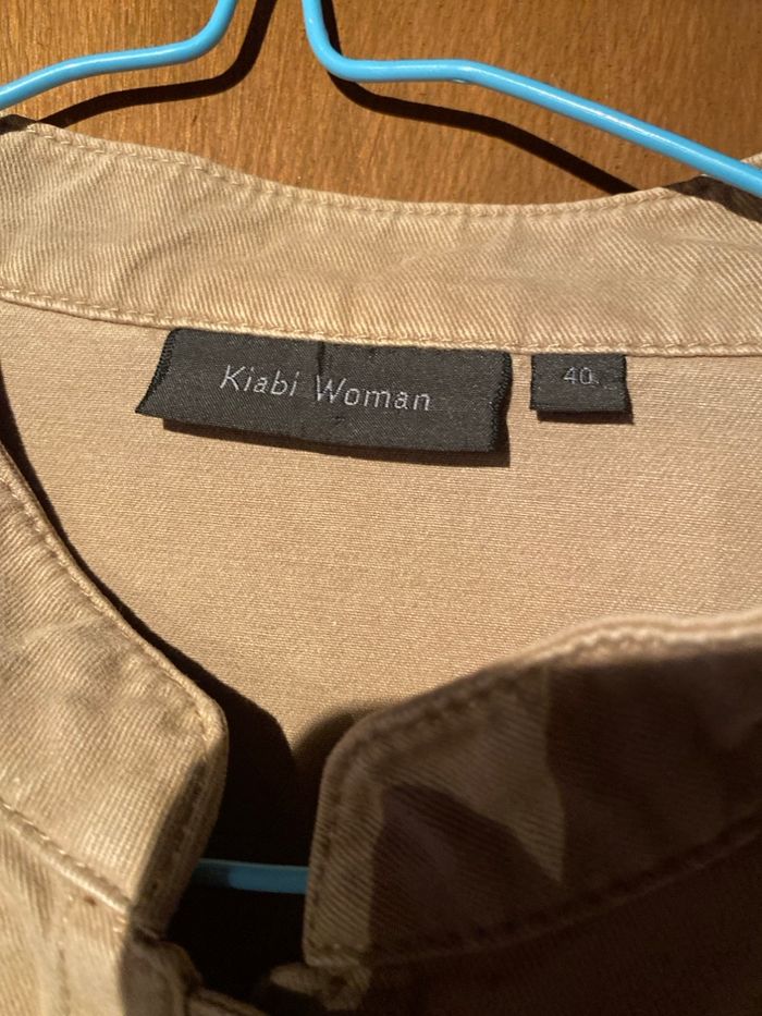 Veste légère en coton style tissu jean - photo numéro 2