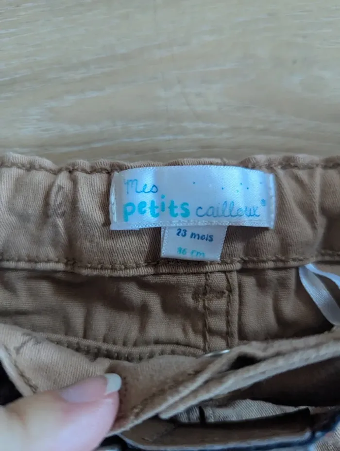 Short Mes petits Cailloux 23 mois beige - photo numéro 2
