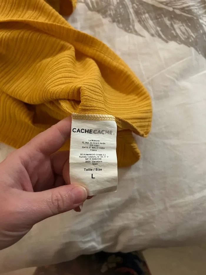 T-shirt jaune moutarde - photo numéro 7