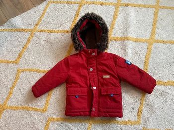 Manteau parka hiver rouge