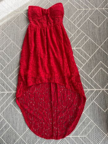 Robe bustier rouge