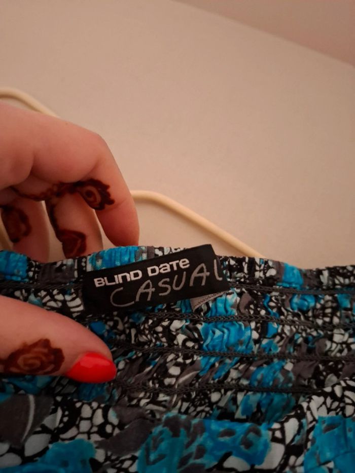 Mini robe bustier à motifs Blind Date taille XS 34 - photo numéro 7