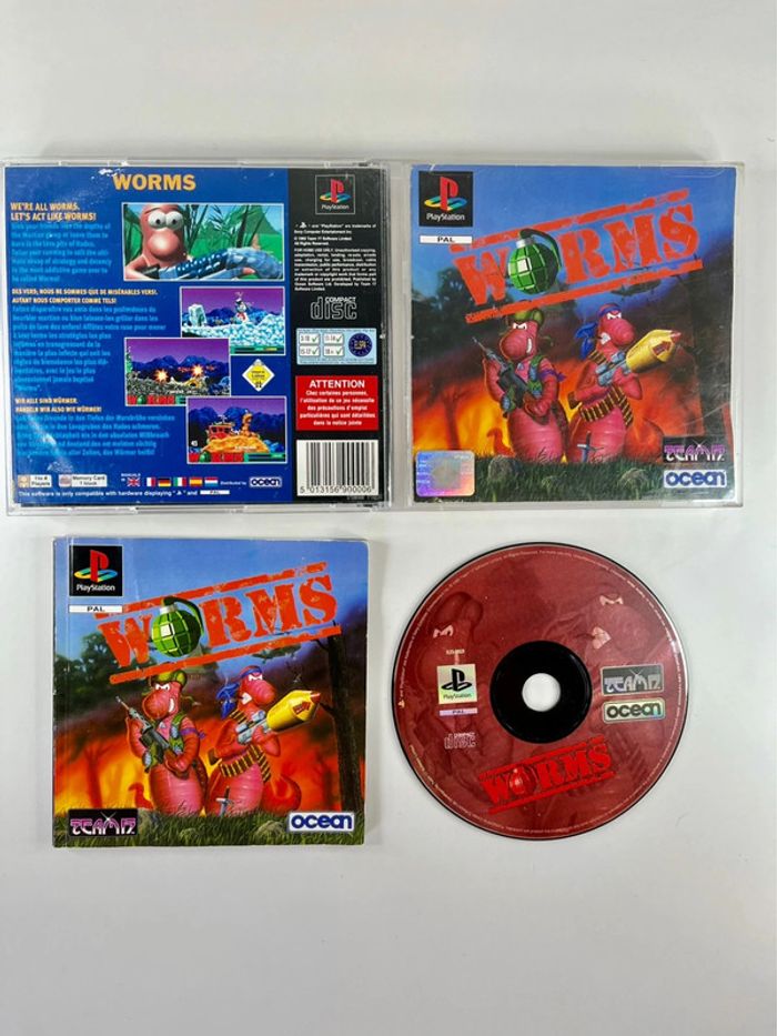 Jeu PS1 : Worms - complet avec notice - photo numéro 3