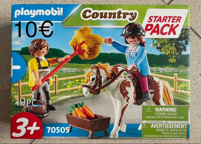 Playmobil Starter Pack Cavalière et palefrenier 70505