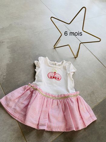 robe cerises orchestra 6 mois