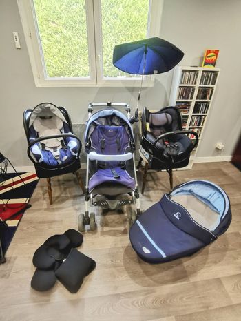 Ensemble poussette cosy et nacelle
