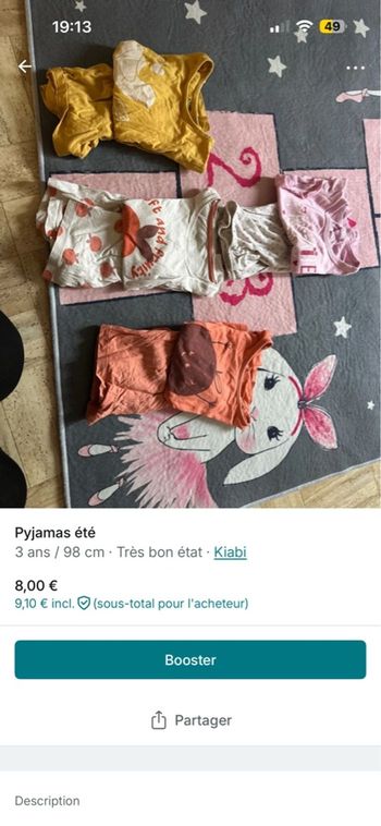 Lot pyjamas 