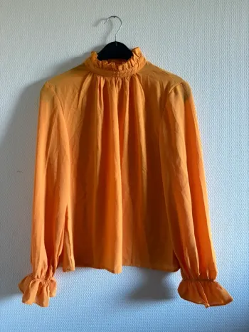Blouse manches longues - jaune moutarde