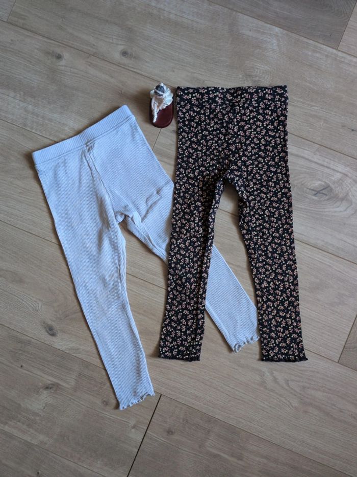 Lot de 2 leggings côtelés Kiabi 4 ans