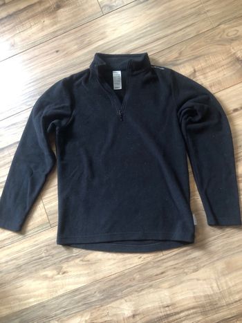 Polaire noire Décathlon 12 ans