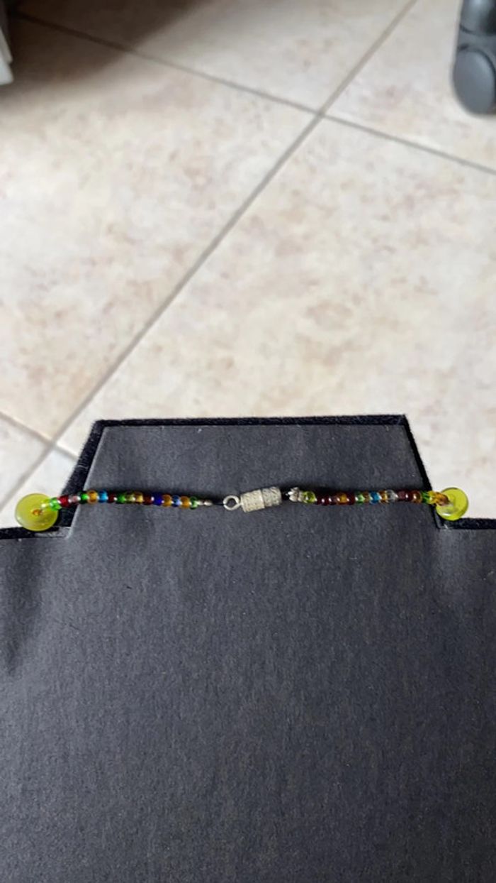 Collier fantaisie multicolore de perles - photo numéro 4