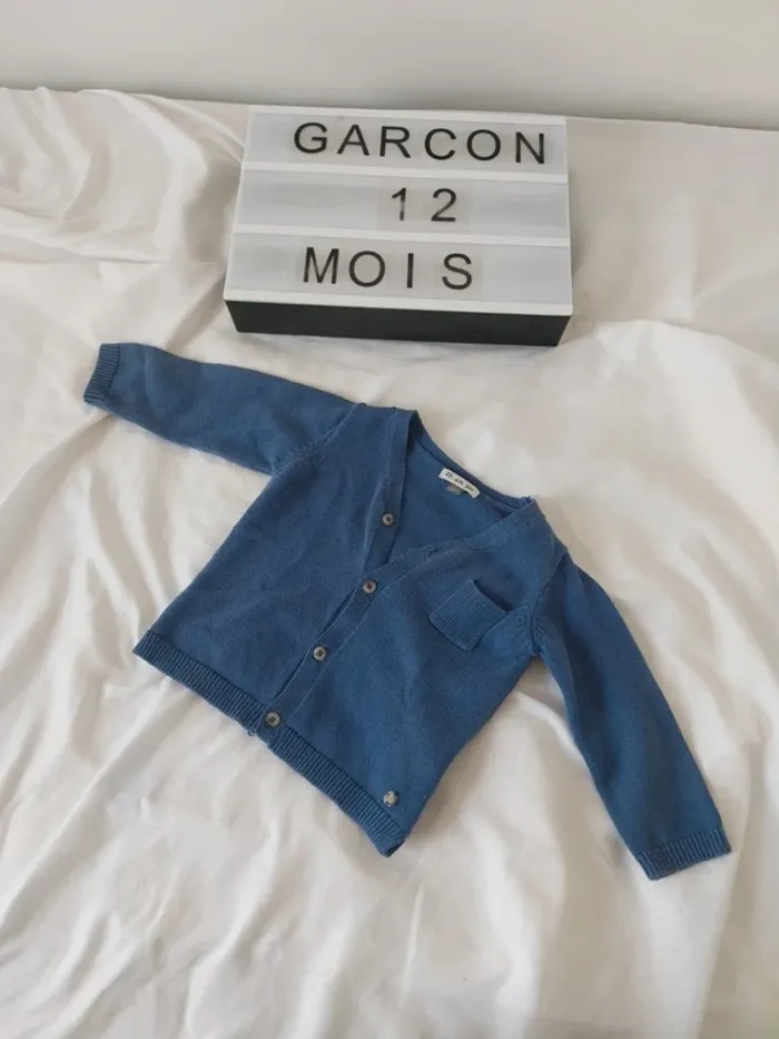 Gilet garçon 12 mois DPAM