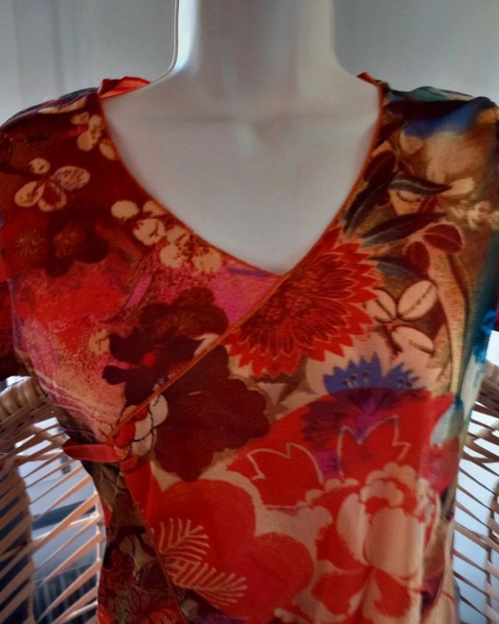 Blouse manches courtes femme taille 40 - photo numéro 2