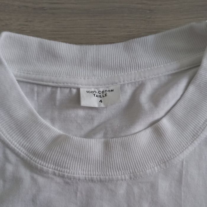 T-shirt homme blanc imprimé vintage taille L - photo numéro 2
