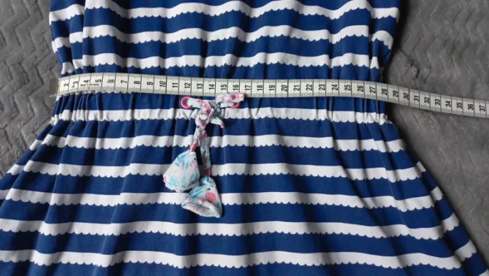 Superbe robe marine type marinière t7 SM - photo numéro 7