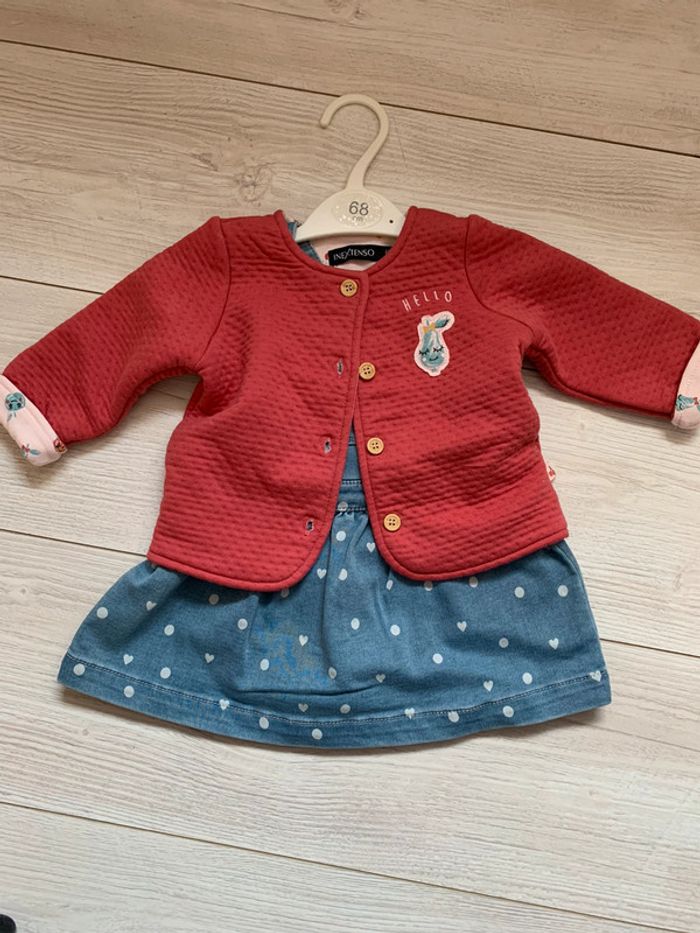 Ensemble robe + veste 6 mois