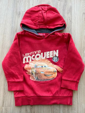 Pull sweat à capuche cars Disney 3 ans