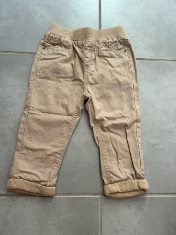 Pantalon beige NPO Baby taille 12 mois