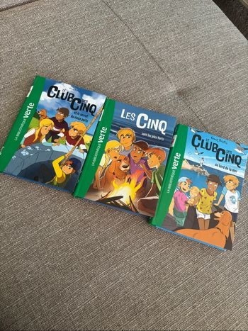 Club des cinq lot de 3 livres
