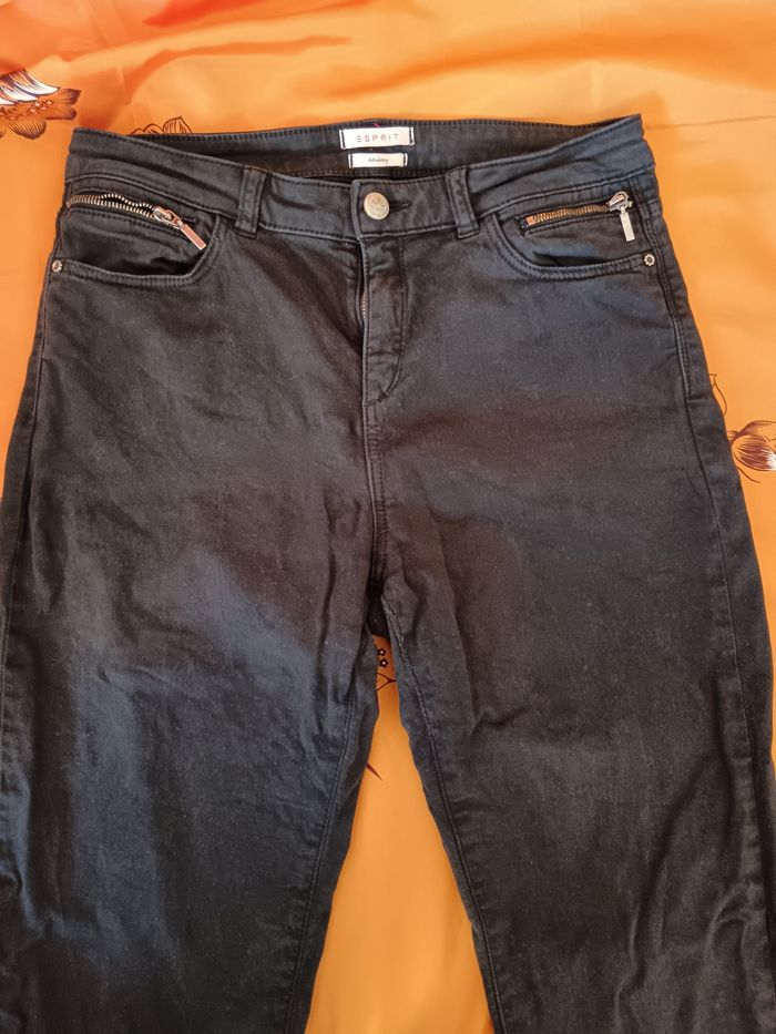 Jeans esprit noir /gris 38 - photo numéro 4