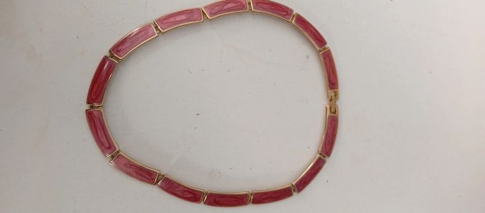 Ras du cou façon Monet plaques email - photo numéro 2