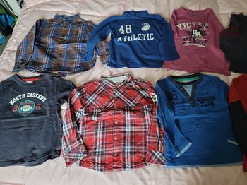 lots 8 hauts garçon 3ans 
(10e)