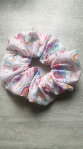 Chouchou imprimé licorne